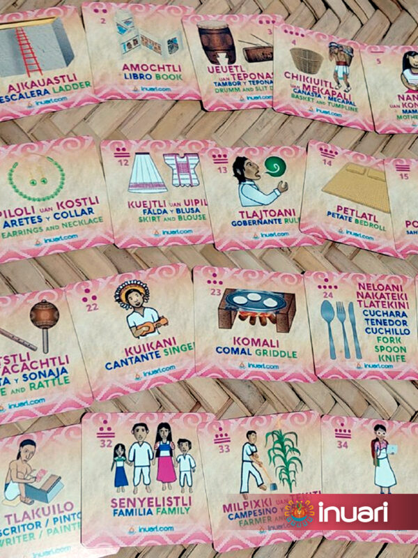LOTERIA Y MEMORAMA NÁHUATL: MASEHUALLI (GENTE Y COSAS)
