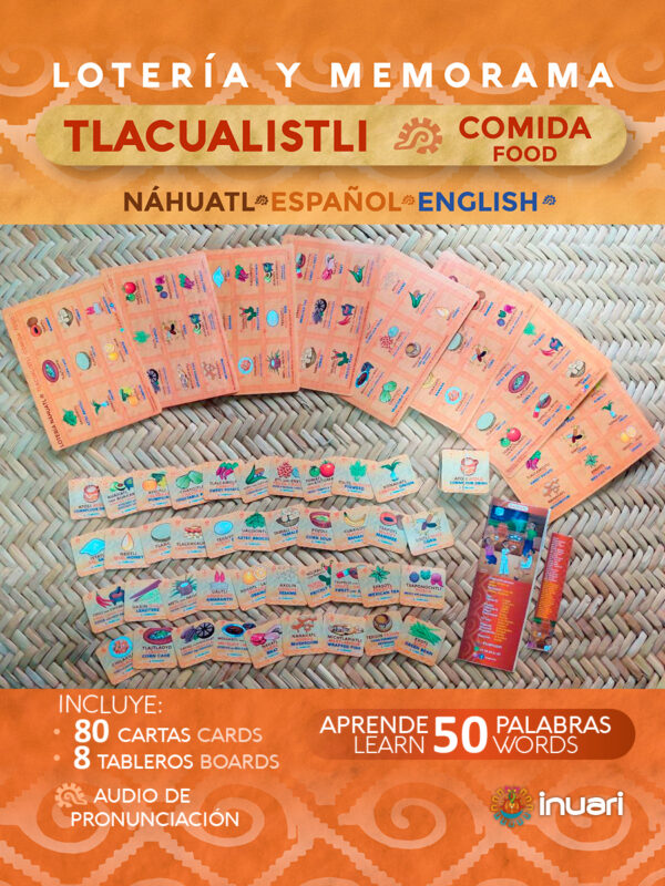 LOTERIA Y MEMORAMA NÁHUATL: TLACUALISTLI (ALIMENTOS )