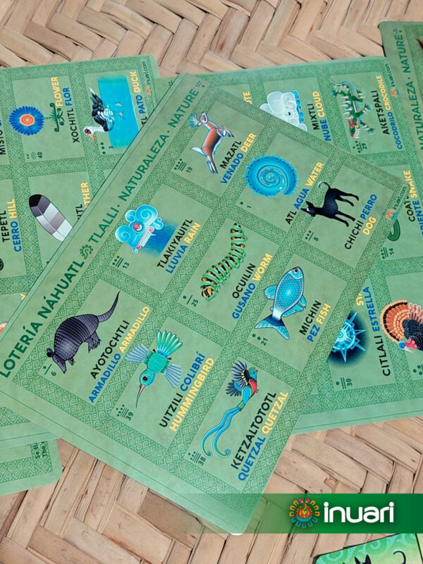 LOTERIA Y MEMORAMA NÁHUATL: TLALTIPAKTLI (NATURALEZA)