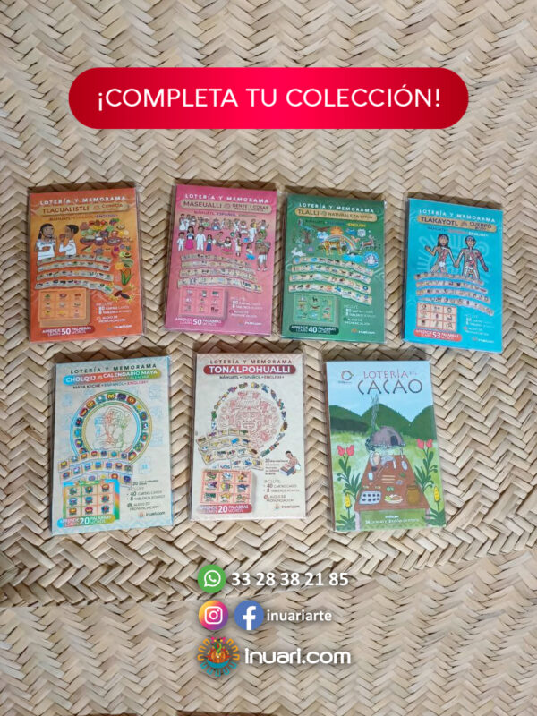 LOTERIA Y MEMORAMA NÁHUATL: TLAKAYOTL (PARTES DEL CUERPO)