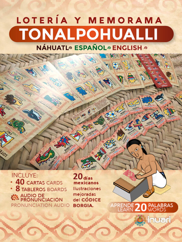 LOTERIA Y MEMORAMA CUENTA NAHUATL: TONALPOHUALLI CALENDARIO AZTECA MEXICA