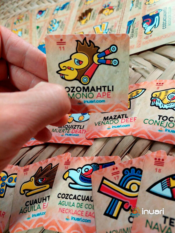 LOTERIA Y MEMORAMA CUENTA NAHUATL: TONALPOHUALLI CALENDARIO AZTECA MEXICA