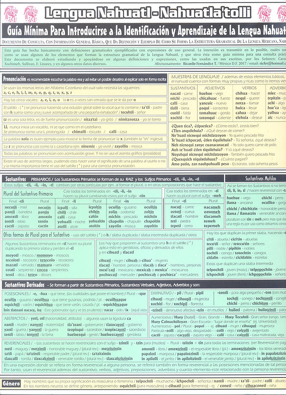 GUIA MINIMA DE LA LENGUA NAHUATL