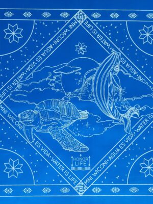 Paliacate Water is Life Agua es Vida Ballena Azul