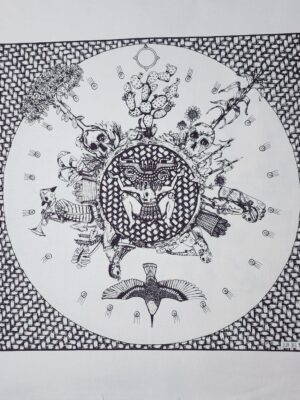 Paliacate Tlaltecuhtli Calavera Muertos Blanco