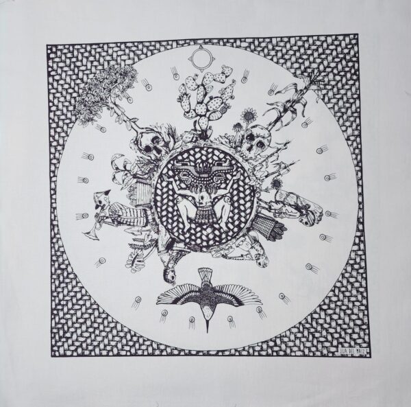 Paliacate Tlaltecuhtli Calavera Muertos Blanco