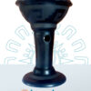 Sahumador Negro Copa Grande Popochcomitl  Greca B
