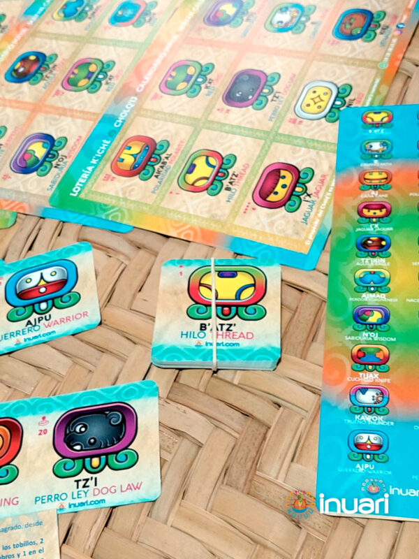 LOTERIA Y MEMORAMA MAYA CUENTA QUICHE: CHOLQ'IJ CALENDARIO MAYA