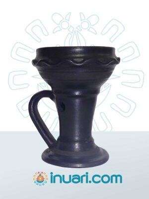 Sahumador Negro Copa Popochcomitl Serpenteado