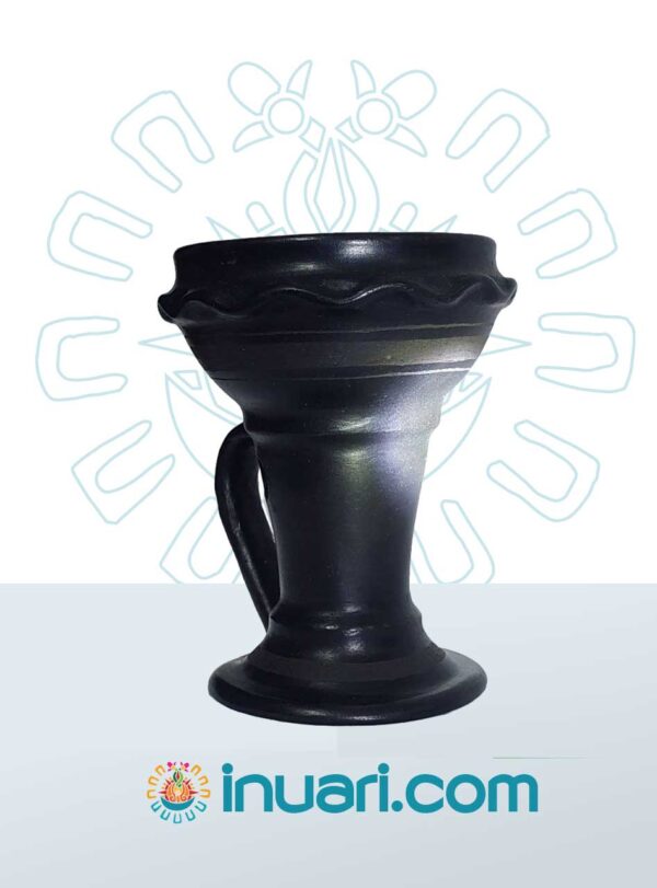 Sahumador Negro Copa Popochcomitl Serpenteado