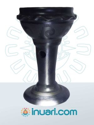 Sahumador Negro Copa Grande Popochcomitl  Greca Redonda