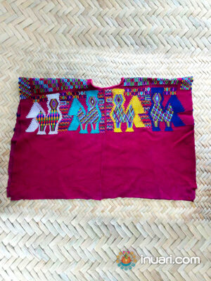 Blusa Huipil Morado Guatemala talla M-G dama