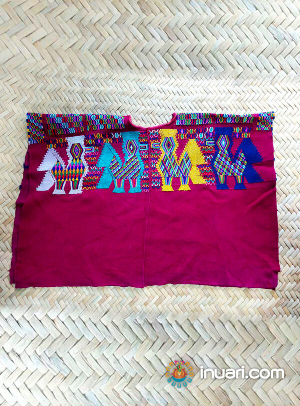 Blusa Huipil Morado Guatemala talla M-G dama