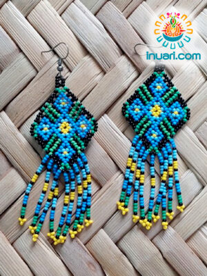 Aretes Tsikuri azul