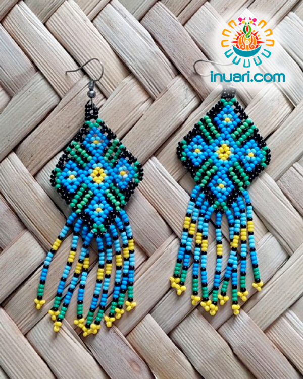 Aretes Tsikuri azul