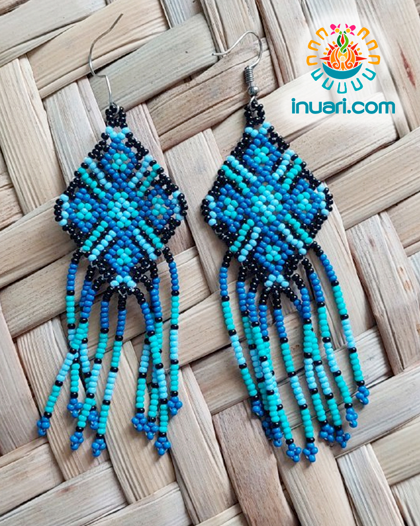 Aretes Circulo Azul