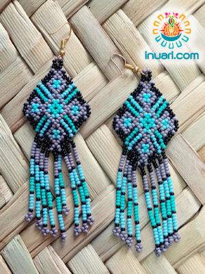 Aretes Tsikuri azul b