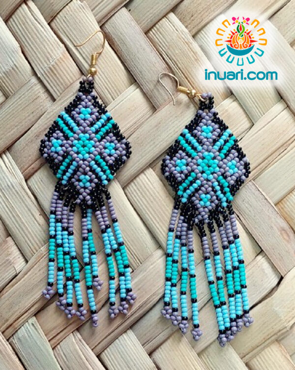 Aretes Tsikuri azul b