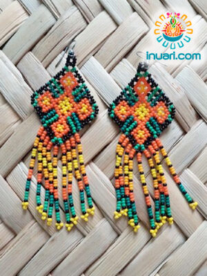 Aretes Tsikuri naranja