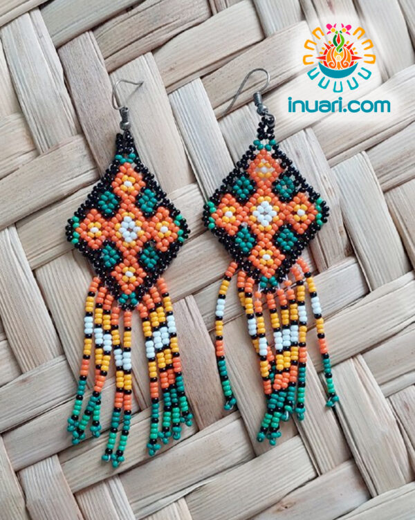 Aretes Tsikuri naranja b