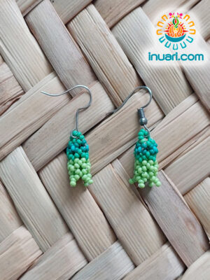 Aretes hikuri peyote pequeños a