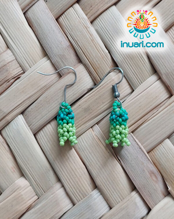 Aretes hikuri peyote pequeños a