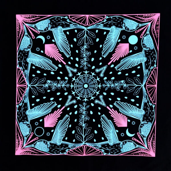 Paliacate Salvia Colibrí Luna Negro