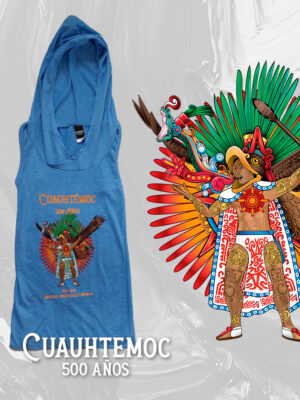 Playera Cuauhtemoc 500 años sin mangas Dama Azul