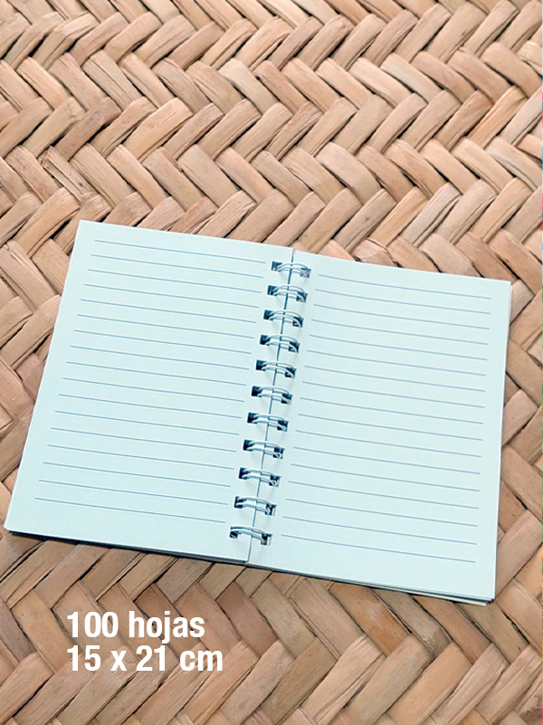 Calaca en bicicleta Libreta 10 x 15 cm 100 hojas rayadas