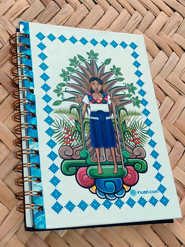 Mujer Ch'ol Libreta Pasta Dura 15 x 21.5 cm 100 hojas rayadas