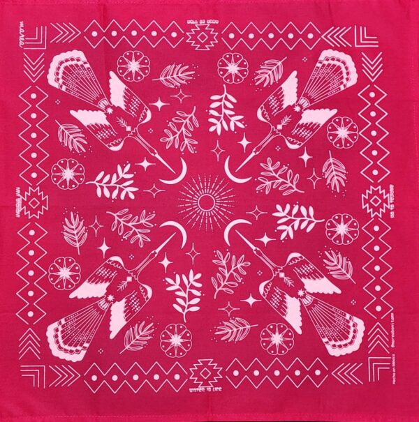 Paliacate Pajaro de Agua Peyote Salvia Rojo