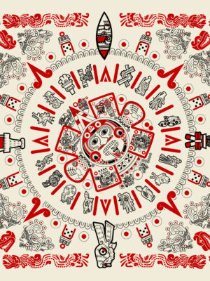 Paliacate Calendario Azteca Beige