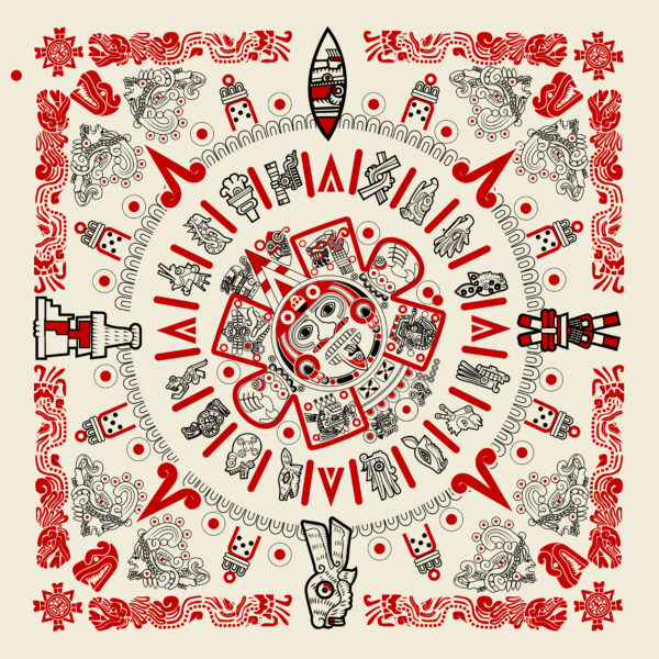 Paliacate Calendario Azteca Beige