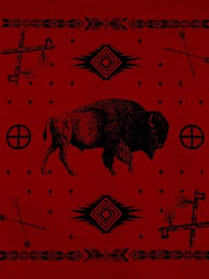 Paliacate Tatanka Canupa Rojo Bufalo Pipa