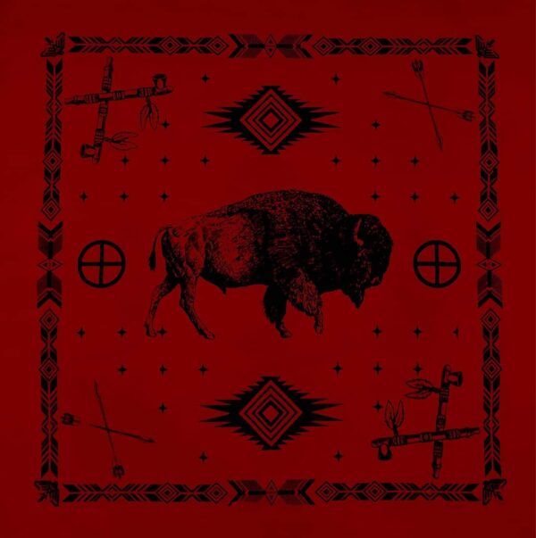 Paliacate Tatanka Canupa Rojo Bufalo Pipa