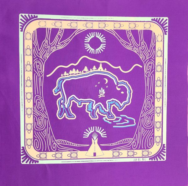 Paliacate Tatanka Búfalo Morado