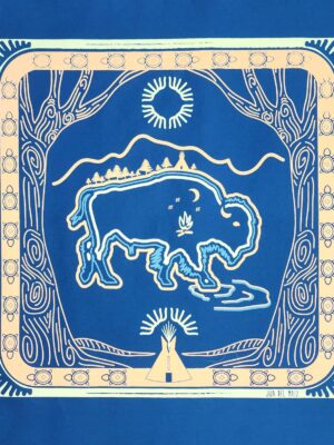 Paliacate Tatanka Búfalo Azul Petroleo