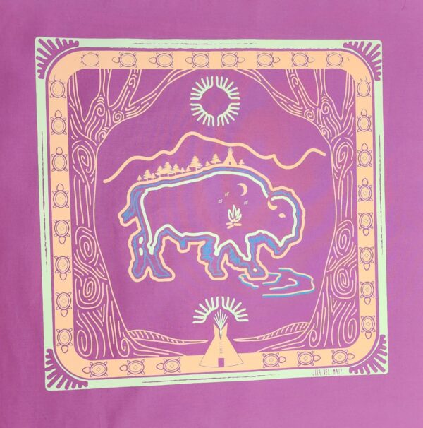 Paliacate Tatanka Búfalo Rosa