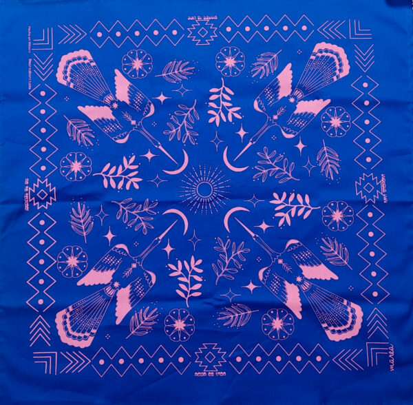 Paliacate Pajaro de Agua Peyote Salvia Azul