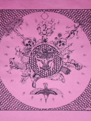 Paliacate Tlaltecuhtli Calavera Muertos Rosa