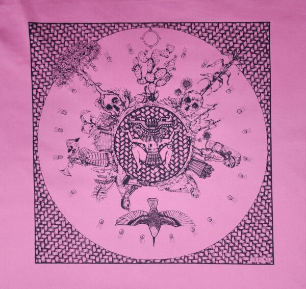 Paliacate Tlaltecuhtli Calavera Muertos Rosa