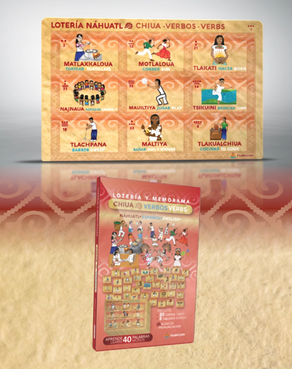 LOTERIA Y MEMORAMA NÁHUATL: VERBOS