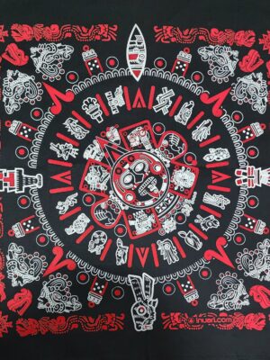 Paliacate Calendario Azteca Negro