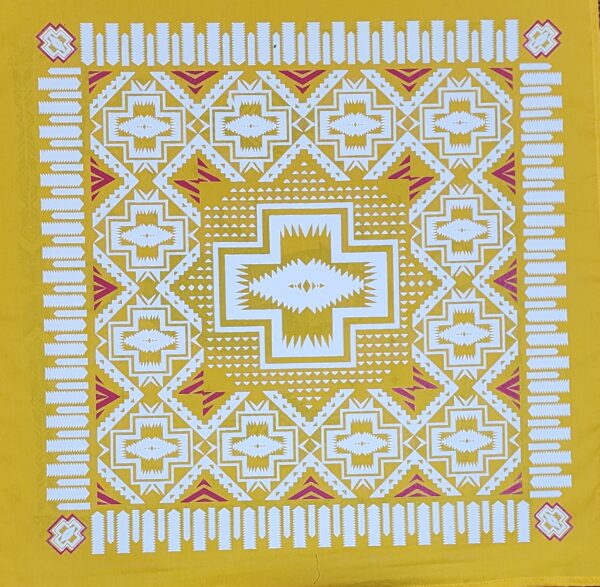 Paliacate Cruz Nativa Espejo Lakota Amarillo
