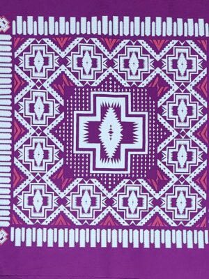 Paliacate Cruz Nativa Espejo Lakota Morado