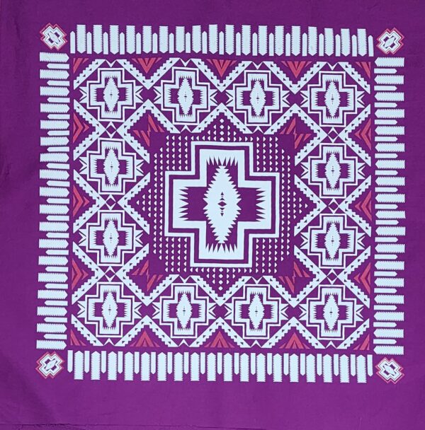 Paliacate Cruz Nativa Espejo Lakota Morado
