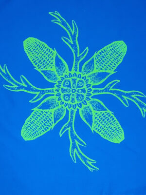 Paliacate Peyote Cuernos Azul