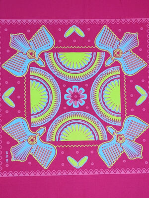 Paliacate 4 Pajaros Sol Pluma Rosa