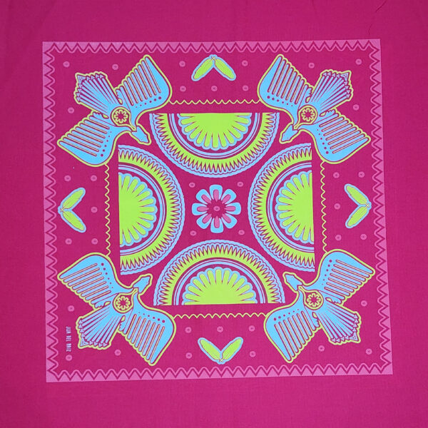 Paliacate 4 Pajaros Sol Pluma Rosa