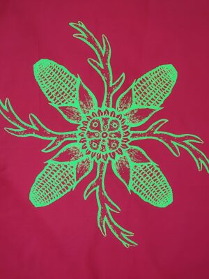 Paliacate Peyote Cuernos  Rojo